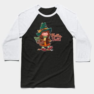 Witch Hazelnut "Hello, Fall!" WO Baseball T-Shirt